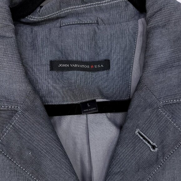 John Varvatos Sports Blazer Mens Large Gray - Picture 6 of 12